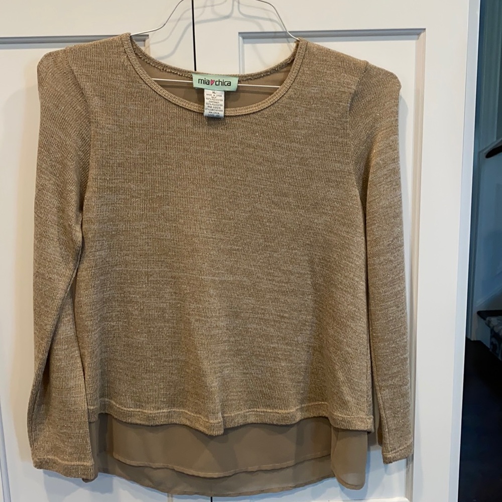 Mia ❤️Chica girls Gold sweater